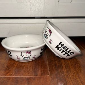 Hello Kitty Strawberry Milk Pet Bowls